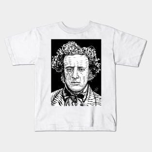 JOHN EVERETT MILLAIS ink portrait Kids T-Shirt